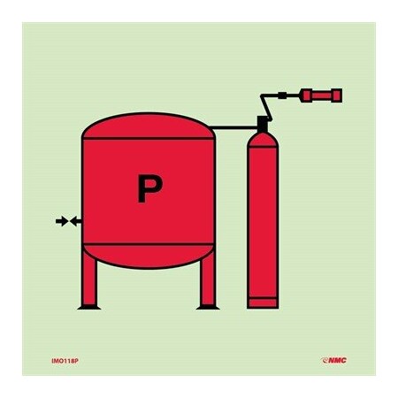 Nmc Symbol Powder Installation Imo Label, IMO118P IMO118P